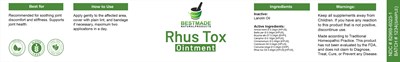 Label (Rhus Tox Ointment)